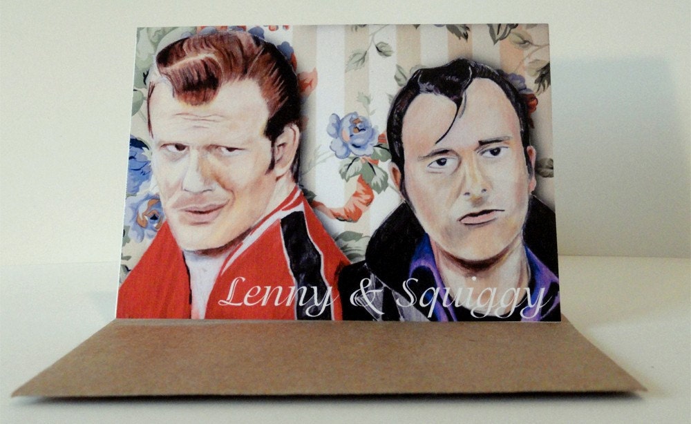 lenny squiggy. Lenny and Squiggy Card