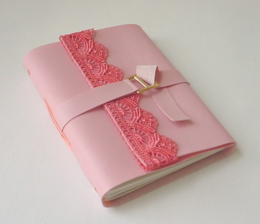 Vegan Pink Faux Leather Journal/Notebook-Mother's Day Bridesmaid Gift Suggestion
