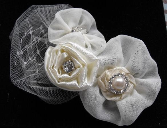 bridal hair accessories birdcage veil wedding headpiece headband hair 