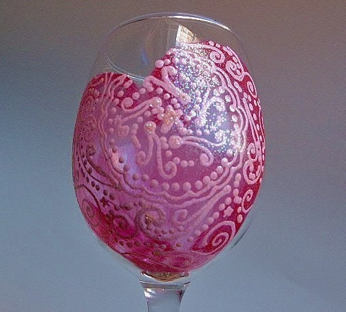 Tattooed Heart Wine Glass 
