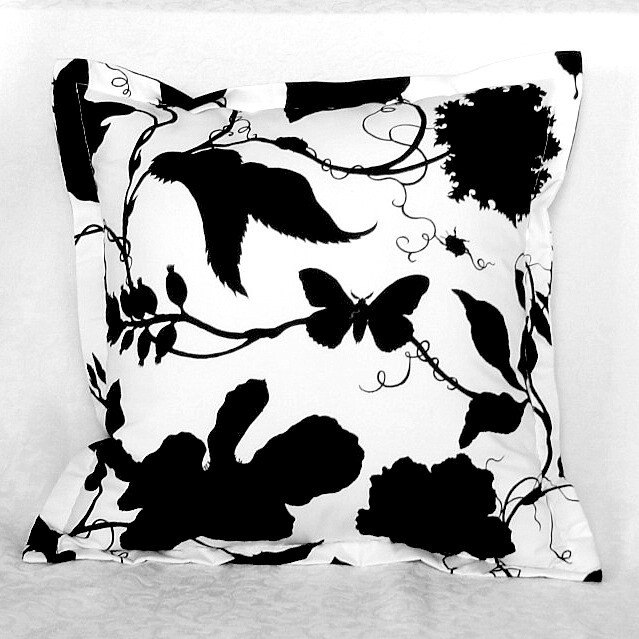  from Classic and Timeless Flanged Decorative Pillows in Black and White 