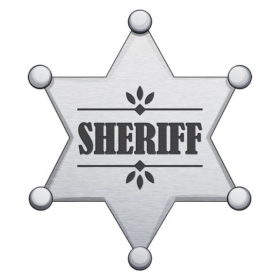 gold star clipart. sheriff star clip art
