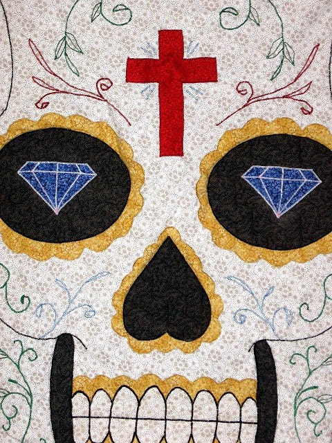 Sugar Skull Tattoo Quilt This is a 