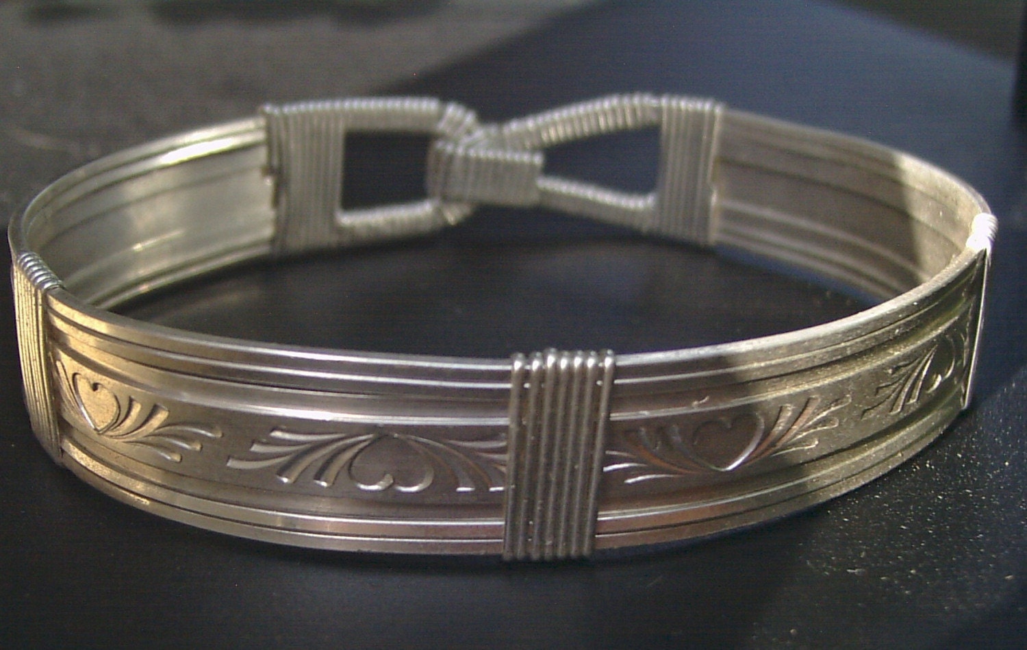 hearts bangle bracelet from shazzabeth