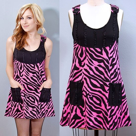 Pink Animal Print Dress Check out my new zebra print mini dresses for summer 