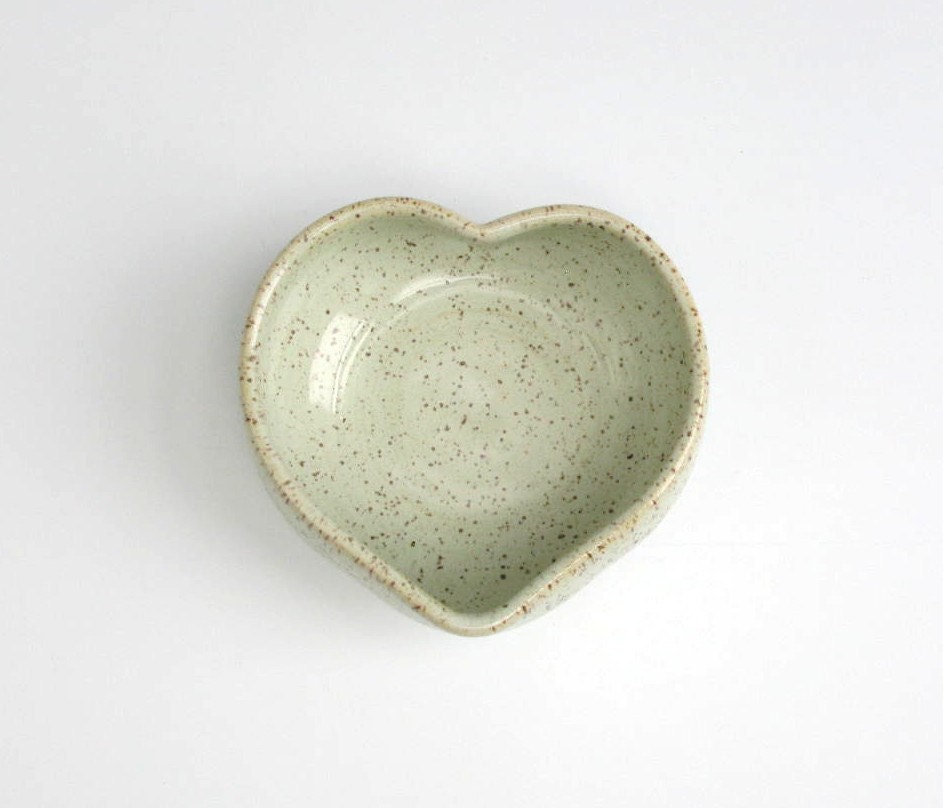 Heart Bowl - 4 3/4 inches - Glazed 