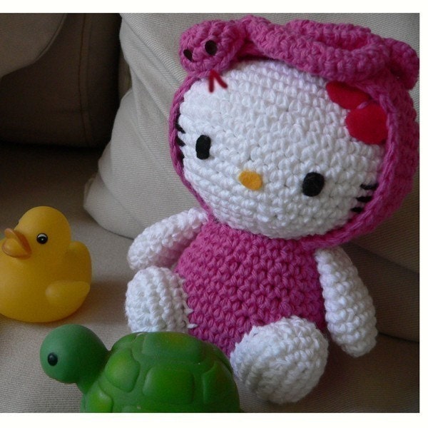 Amigurumi Snake animal baby Hello Kitty Doll Crochet Pattern PDF PLUS EXTRA 