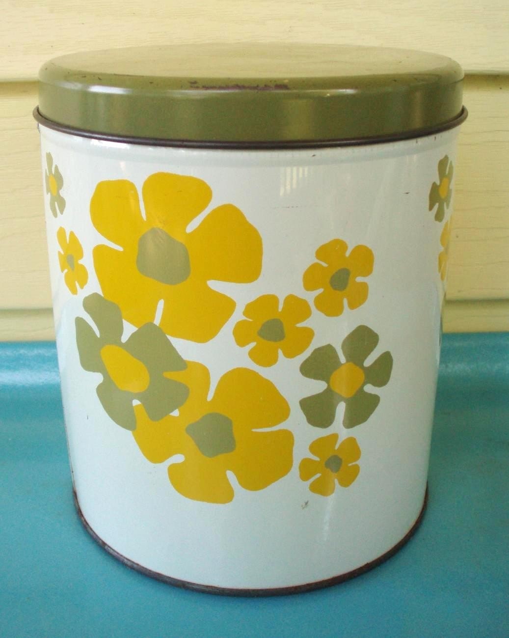 cute canister perfect for kitchen or studio! I love to stash receipts in these!
