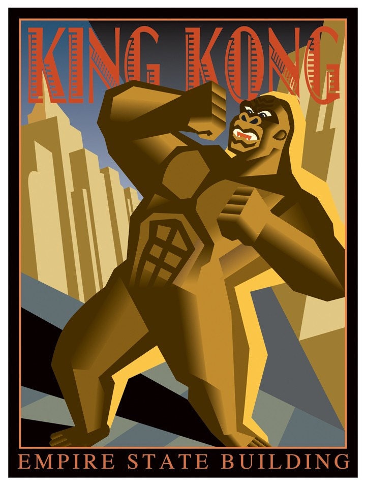 Empire State Building Art Deco Poster pictures