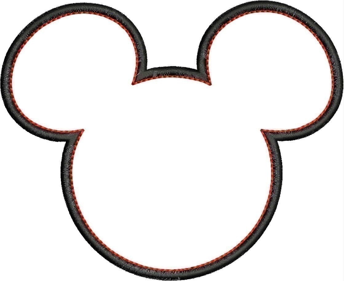 mickey mouse ears outline clip art - photo #25