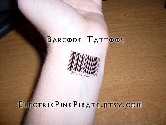 Barcode temporary tattoos Every