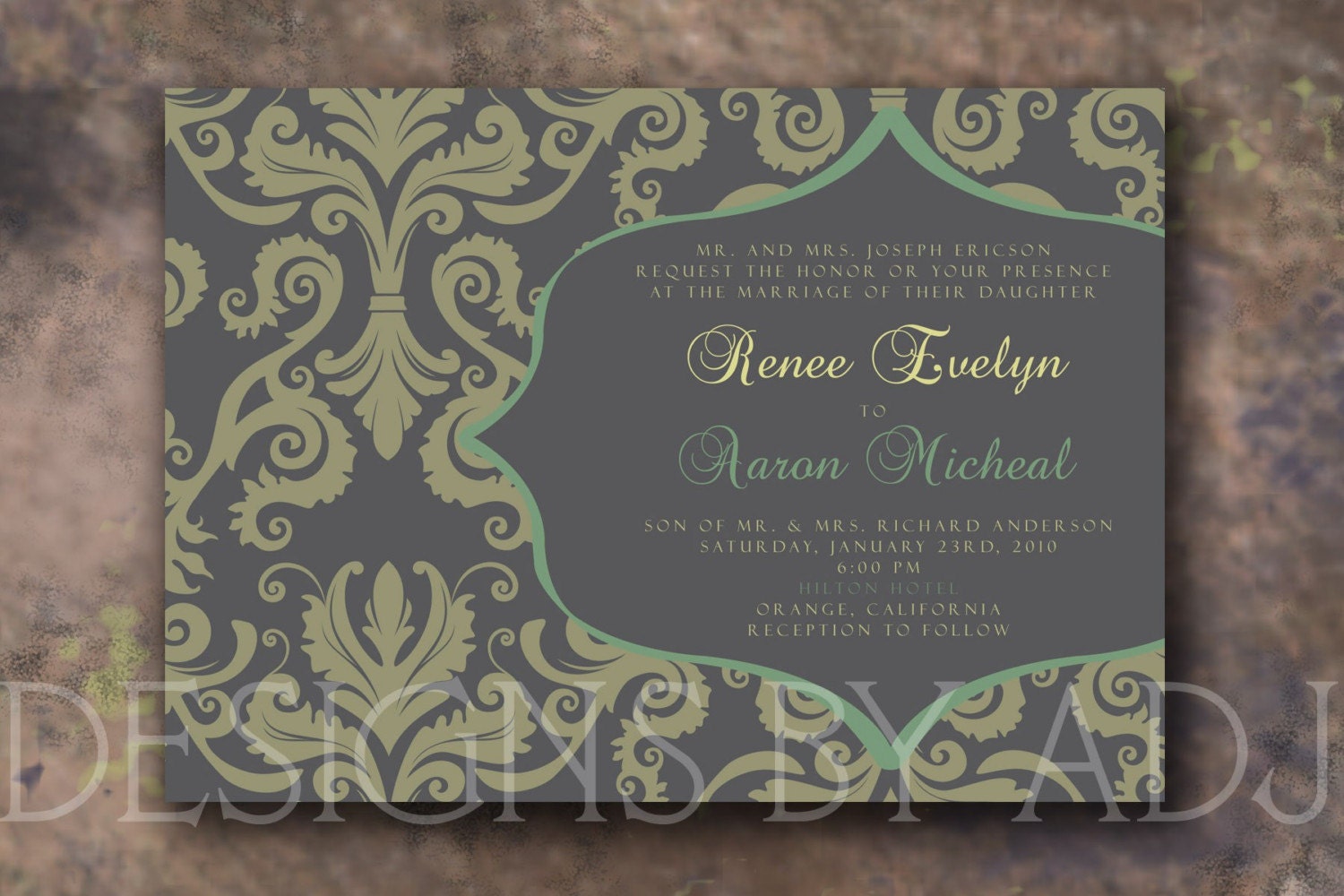 wedding invitation psd