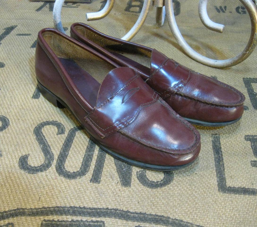 Bass Weejuns  shoes Penny Loafers  Vintage Cordovan  9