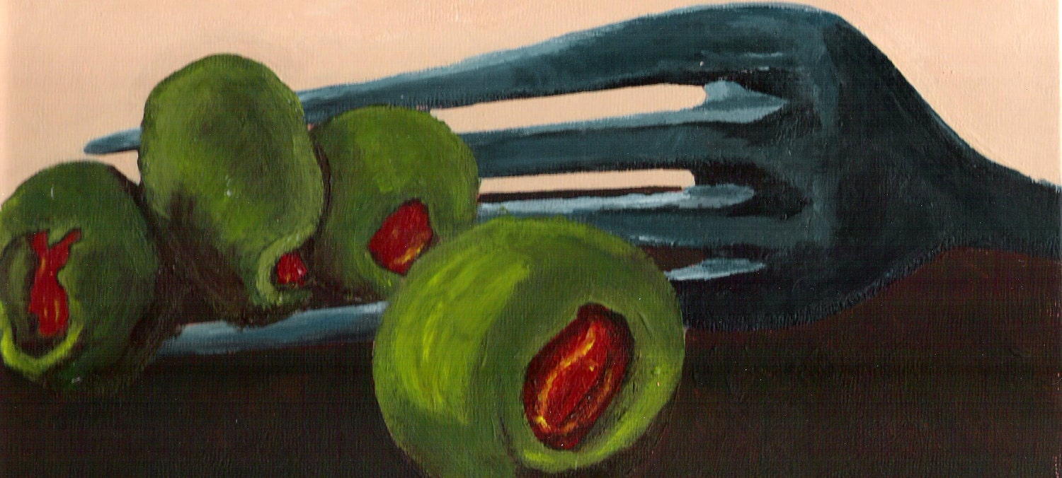 Olives Original Acrylic Painting
