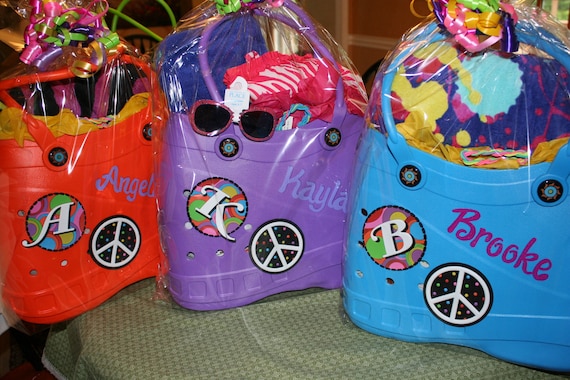 personalized crocs like tote pool bag...  what a great gift