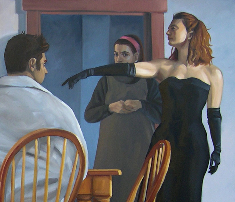Calling of Marc by Kenney Mencher oil on linen canvas 48x60x1.5