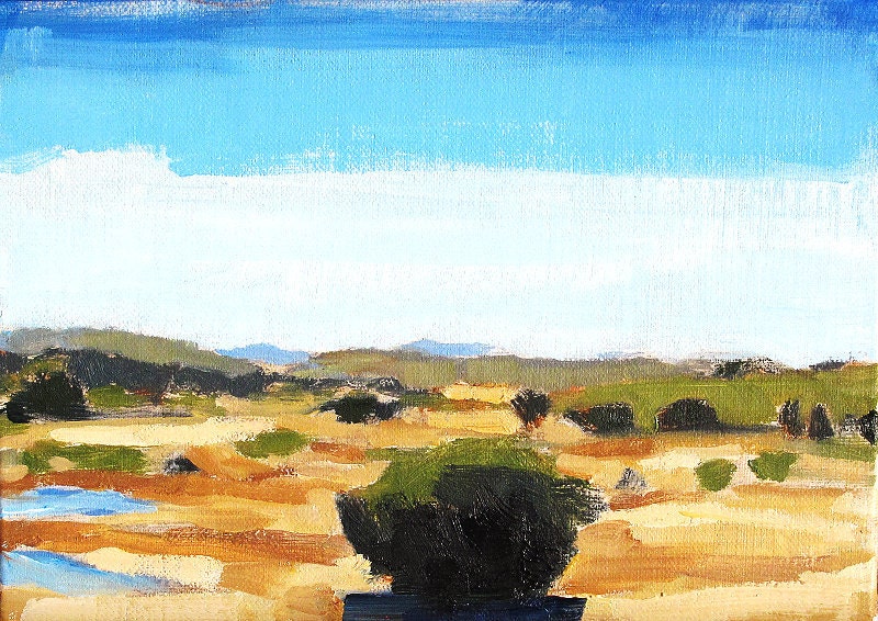 East County San Diego California Landscape Painting by Kevin Inman Art