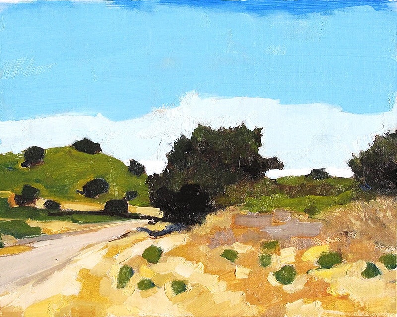 Santa Ynez Valley California Landscape Painting near Santa Barbara by Kevin Inman Art