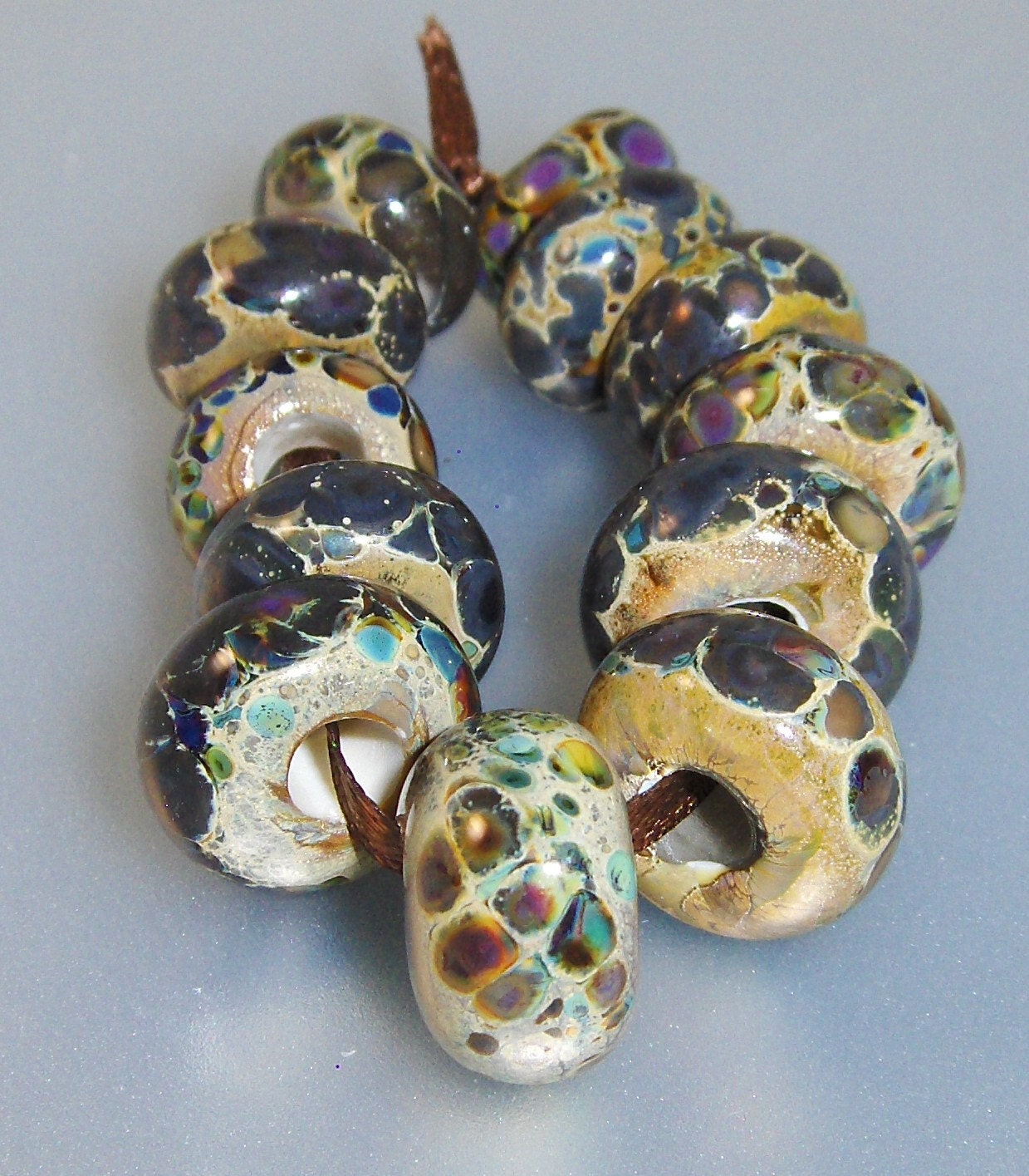 Lampwork Beads (12)- Troll Style Collection