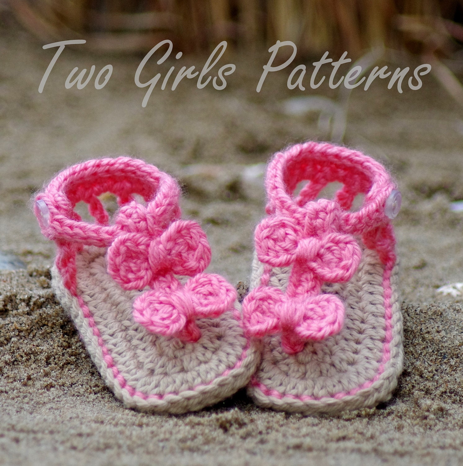 Crochet Patterns for Seaside Sandals for baby - BOTH Versions and 2 ...