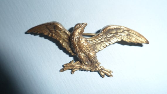 Vintage Goldtone Americana Eagle Pin