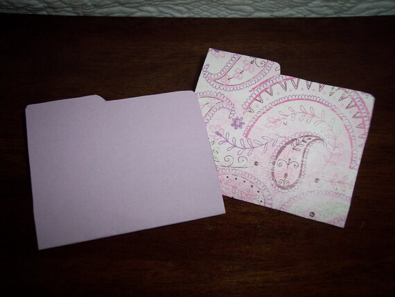 Girly Purple and Pink Folders