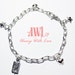 Sterling Silver Chain Bracelet with Hearts, Stars and Flower Charms