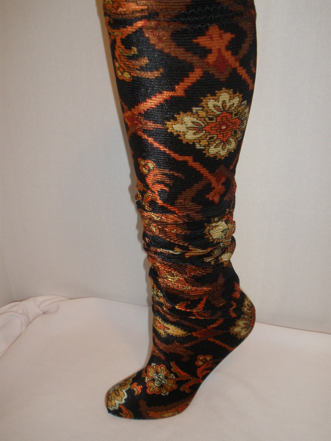 Gorgeous, Beautiful Velvet Velveteen Knee Highs Stocking Socks