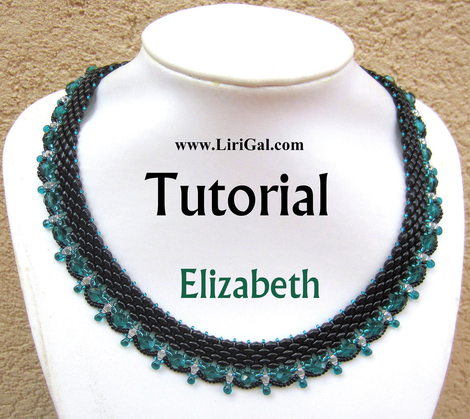 Elizabeth SuperDuo Beadwork Necklace PDF Tutorial