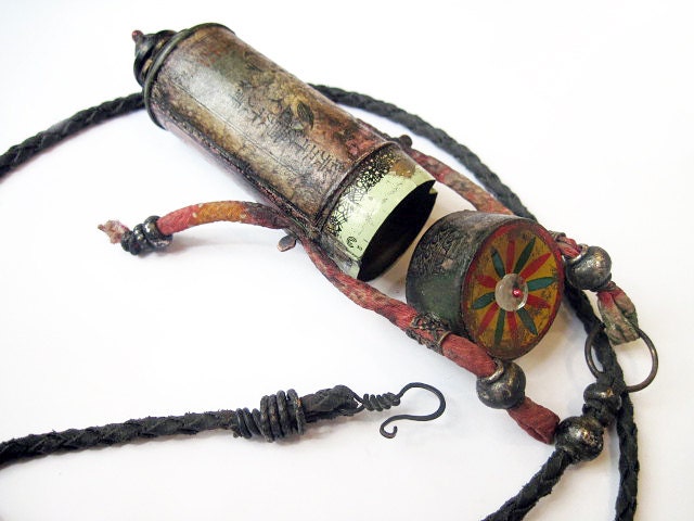 How to End an Era. Long Gypsy Tribal Container Necklace.