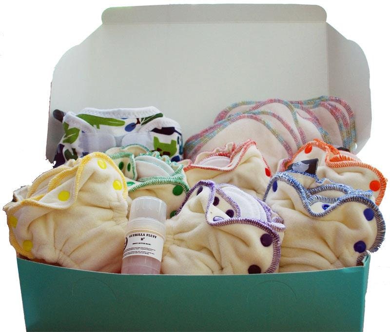 Guerilla Fluff:  Little Squishy Newborn Cloth Diaper 6 Pack
