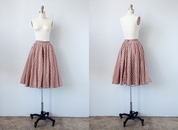 vintage 1950s skirt / vintage 50s skirt / circle skirt / novelty print retro 50s skirt