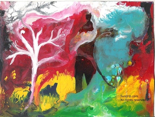 Lucid Dream Tree Avante Garde Original Painting