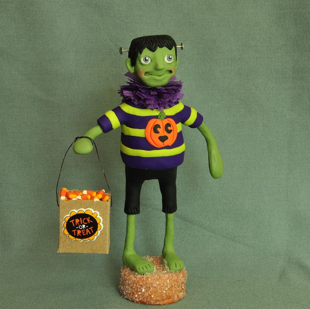 Frankenstein Monster Halloween Art Doll