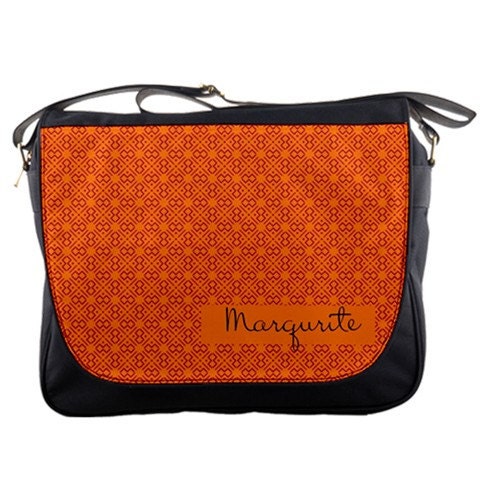 Orange African Inspired Personalized Messenger Bag