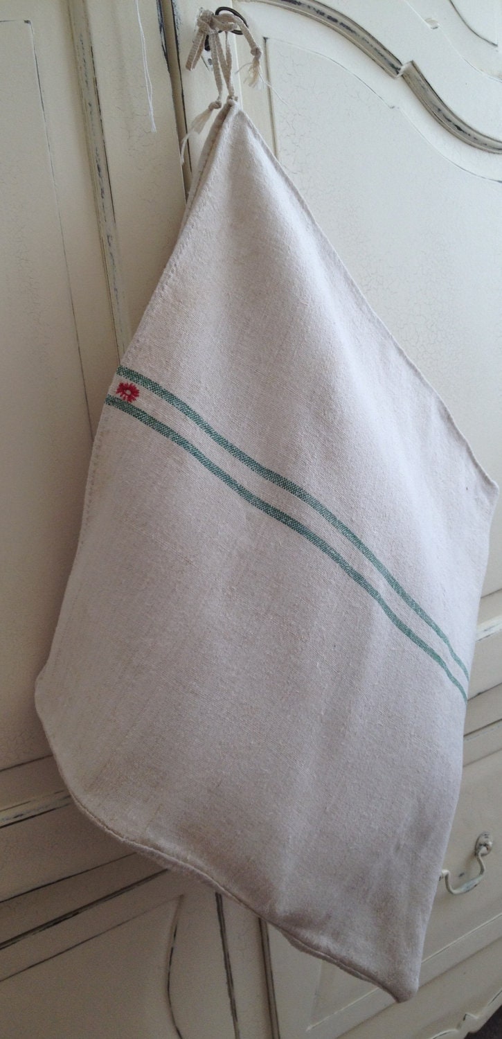 A Storage/laundry bag, homemade from Vintage sack