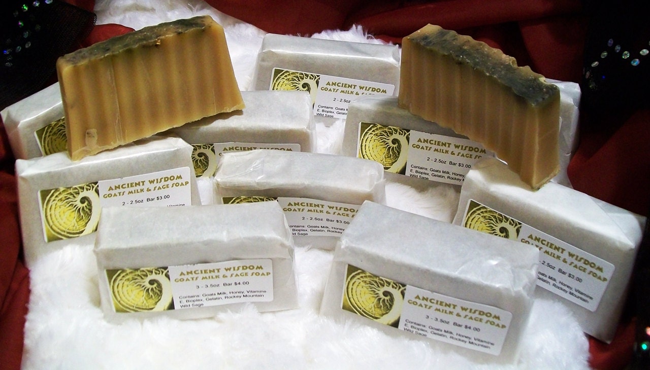 Ancient Wisdom Milk and Honey Sage Bar Soap