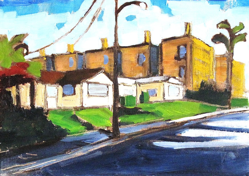 Hillcrest Street- Painting of San Diego