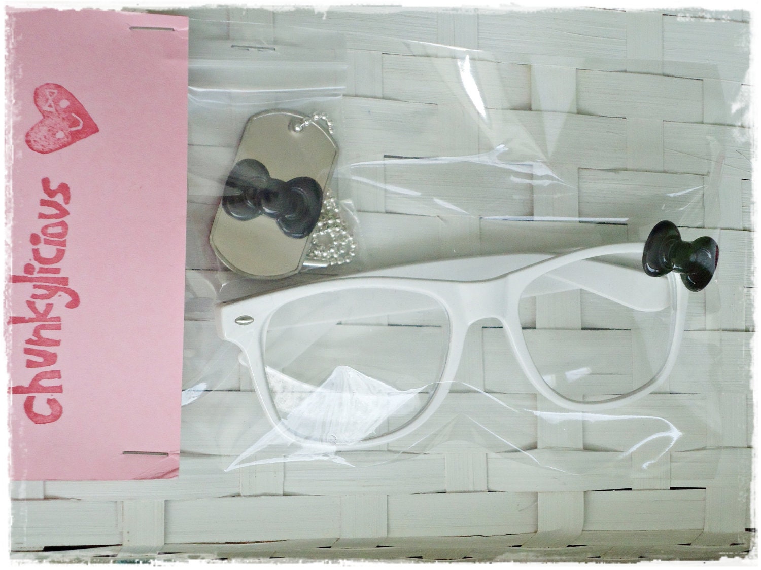 Hello Kitty set - nerd bril & ketting