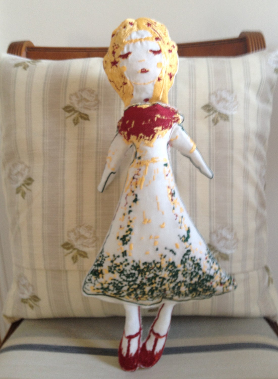 Bexy, Artistic Embroidery Rag Doll