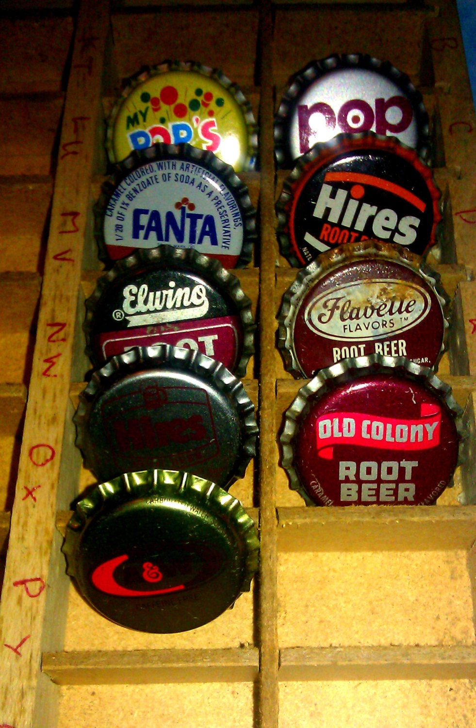 Root Beer Cap Collection
