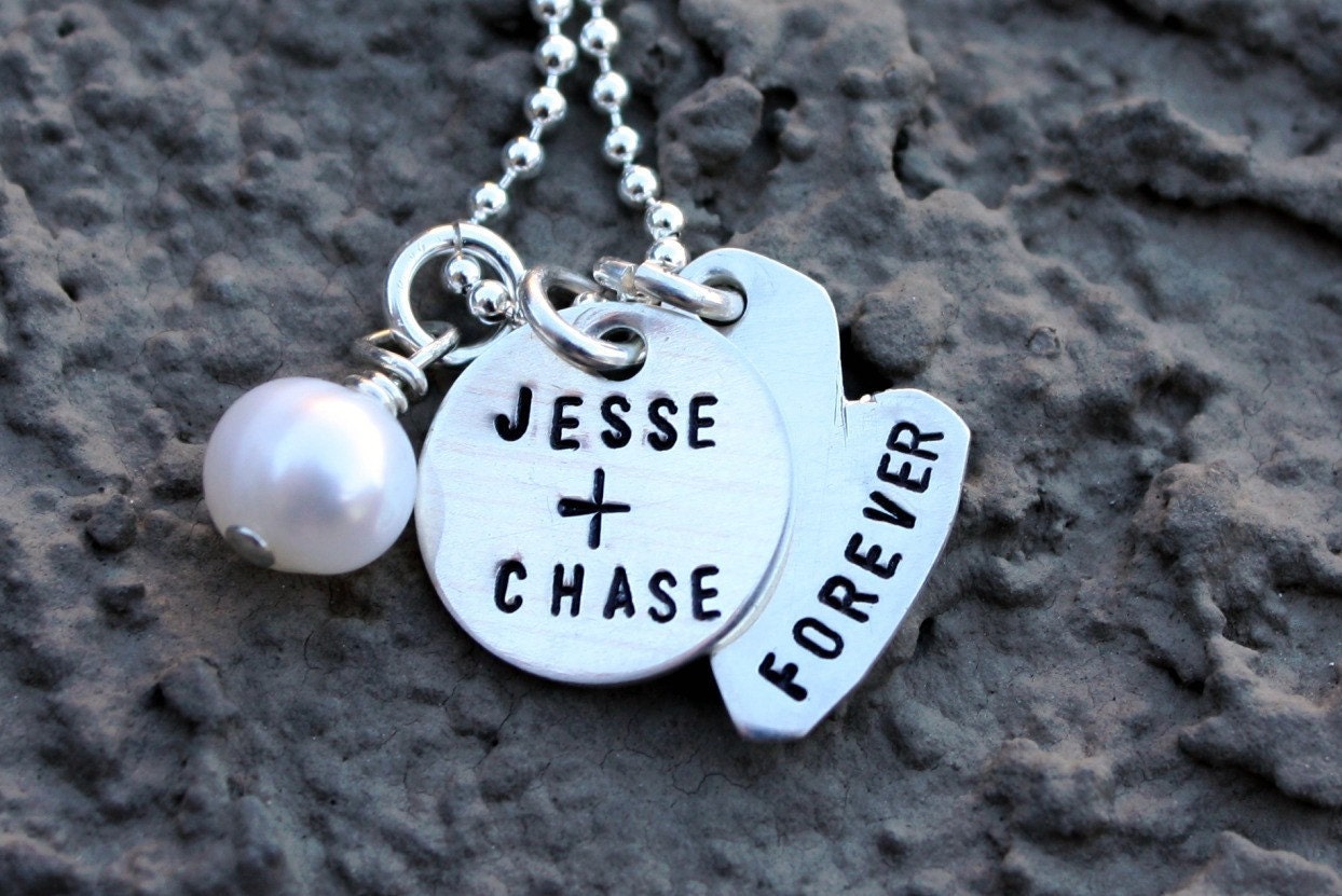 COUPLES Custom Sterling Silver Forever Necklace