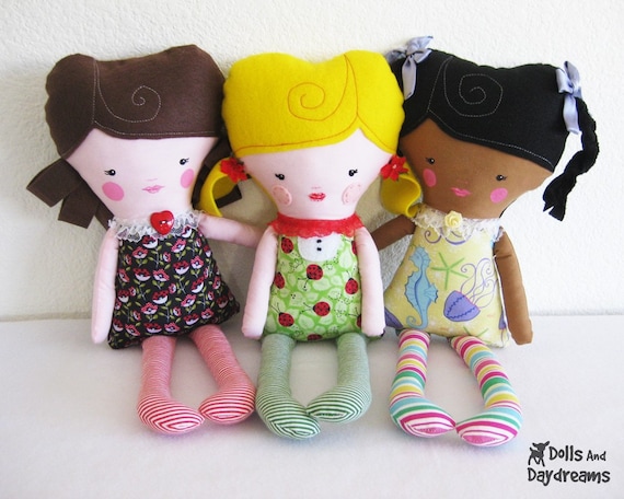 Easy Girl Doll Sewing PDF Pattern