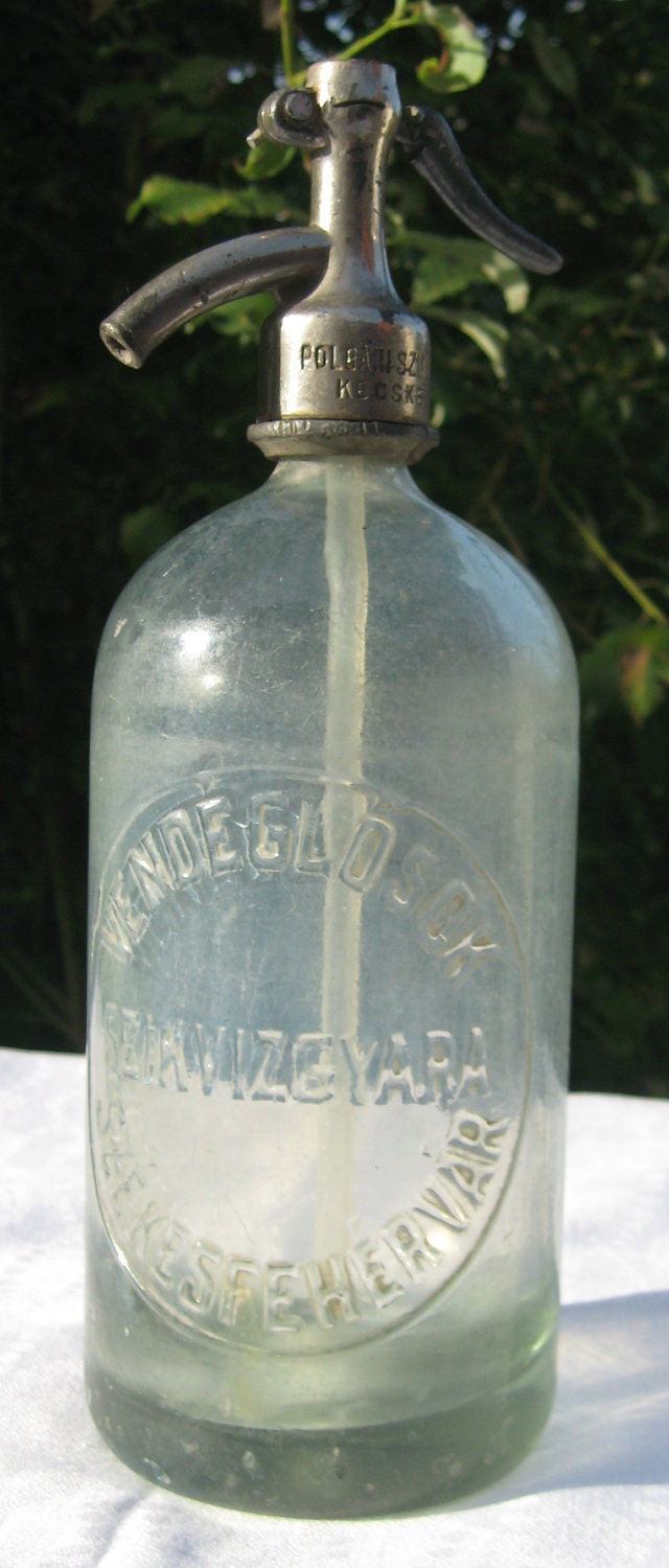 Vintage Hungarian Soda/Seltzer Bottle