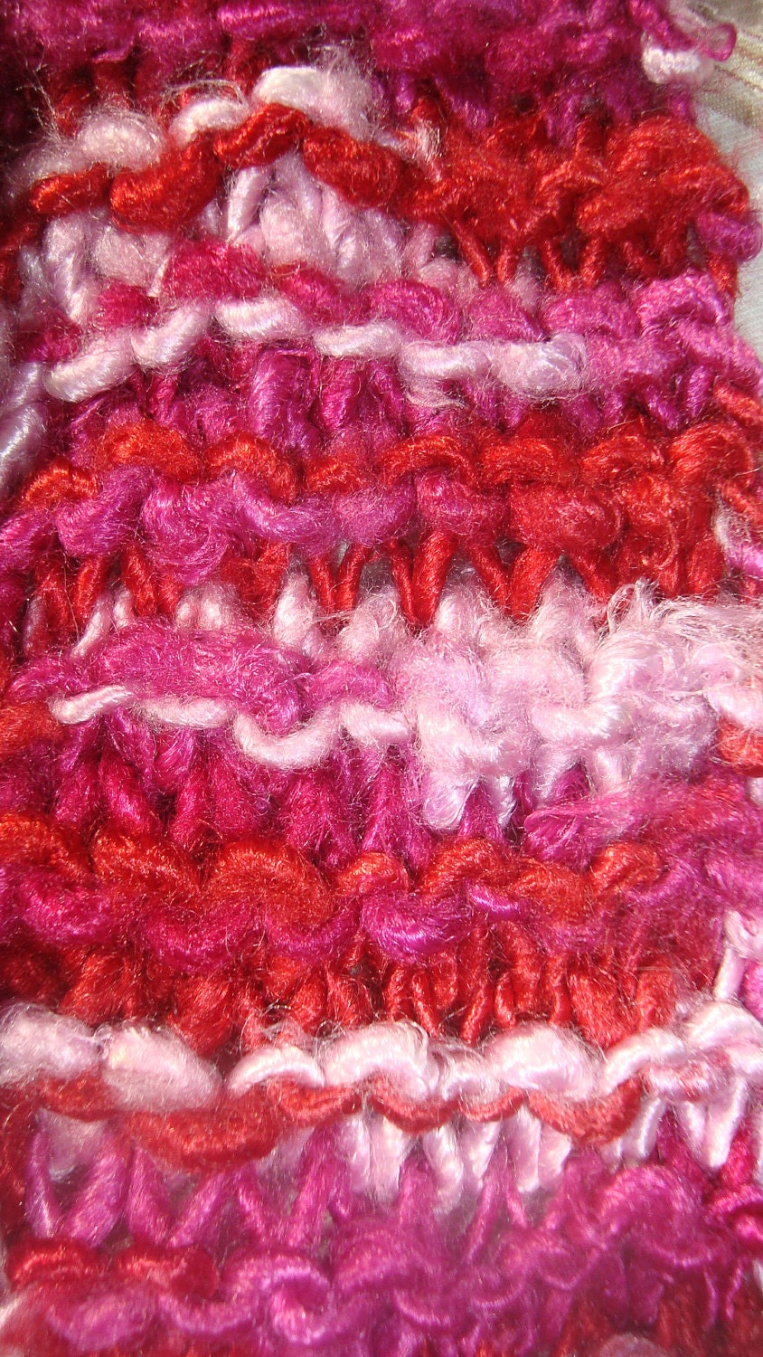 Raspberry Skinny scarf