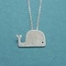 Cute Whale Pendant with Chain by Squirrelbunny