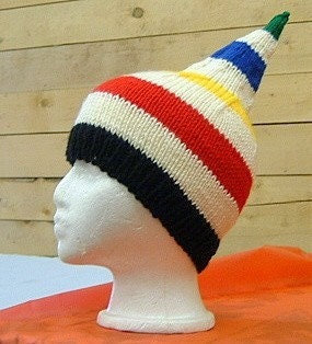 Hudson Bay inspired knit Tuque style Hat Custom Knit