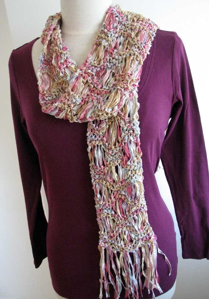 people webs: pattern: chunky circle scarf