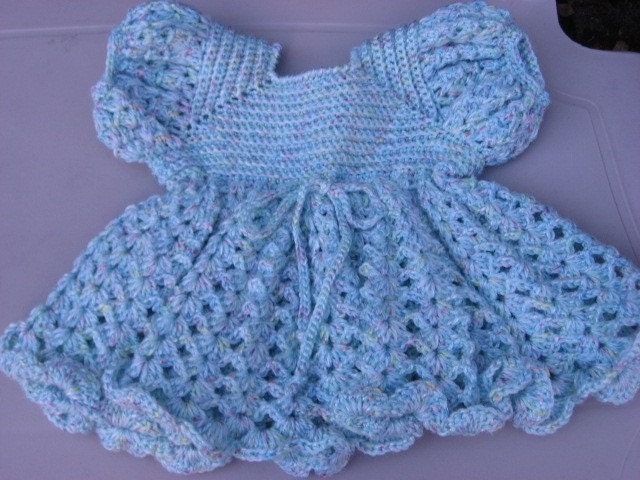 free crochet baby dress pattern