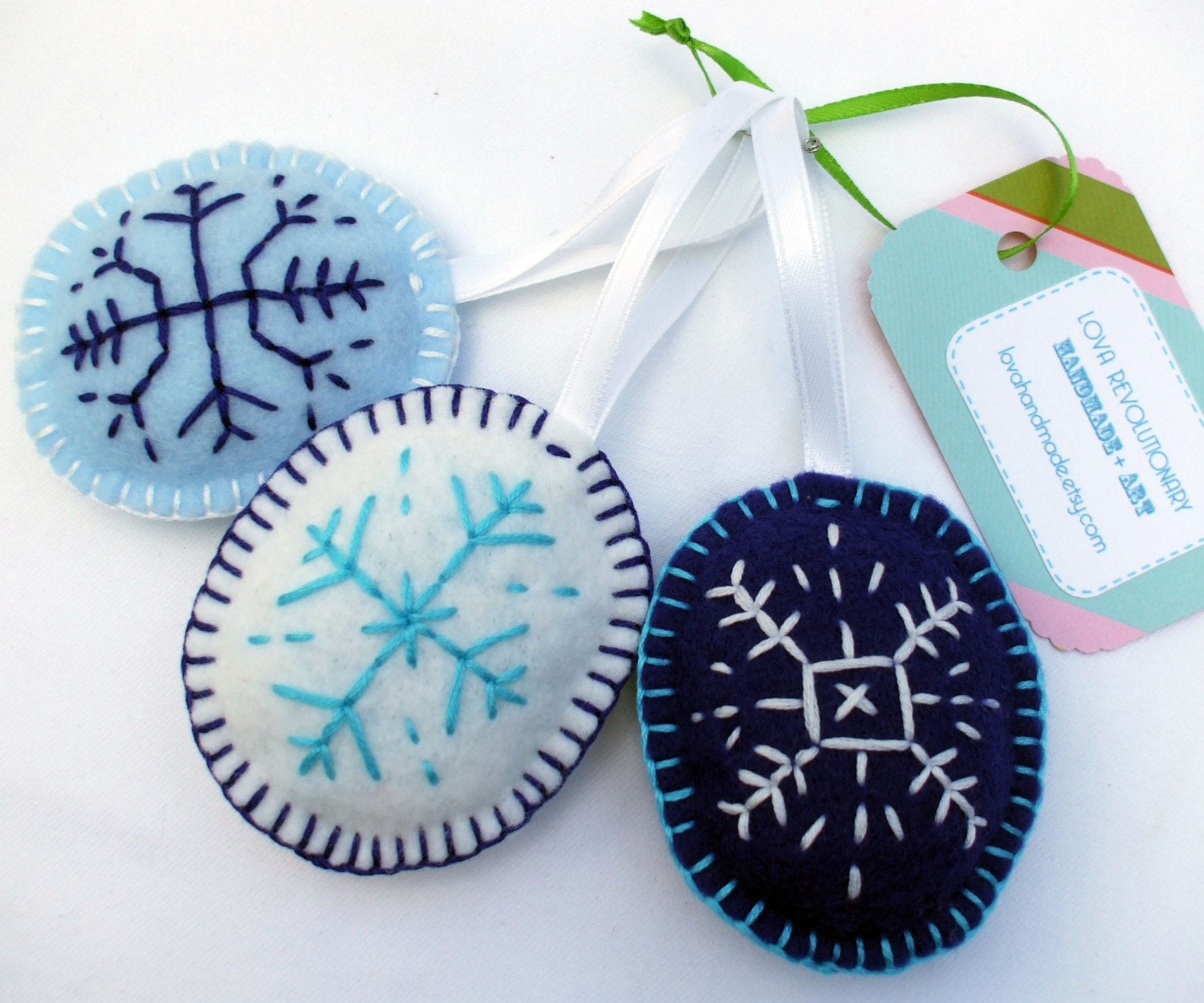 Embroidery Patterns Winter Wonderland Snowflakes by SeptemberHouse